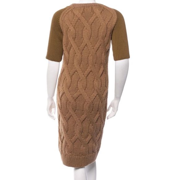 CARVEN Cable-Knit Sweater Dress - Picture 3 of 9